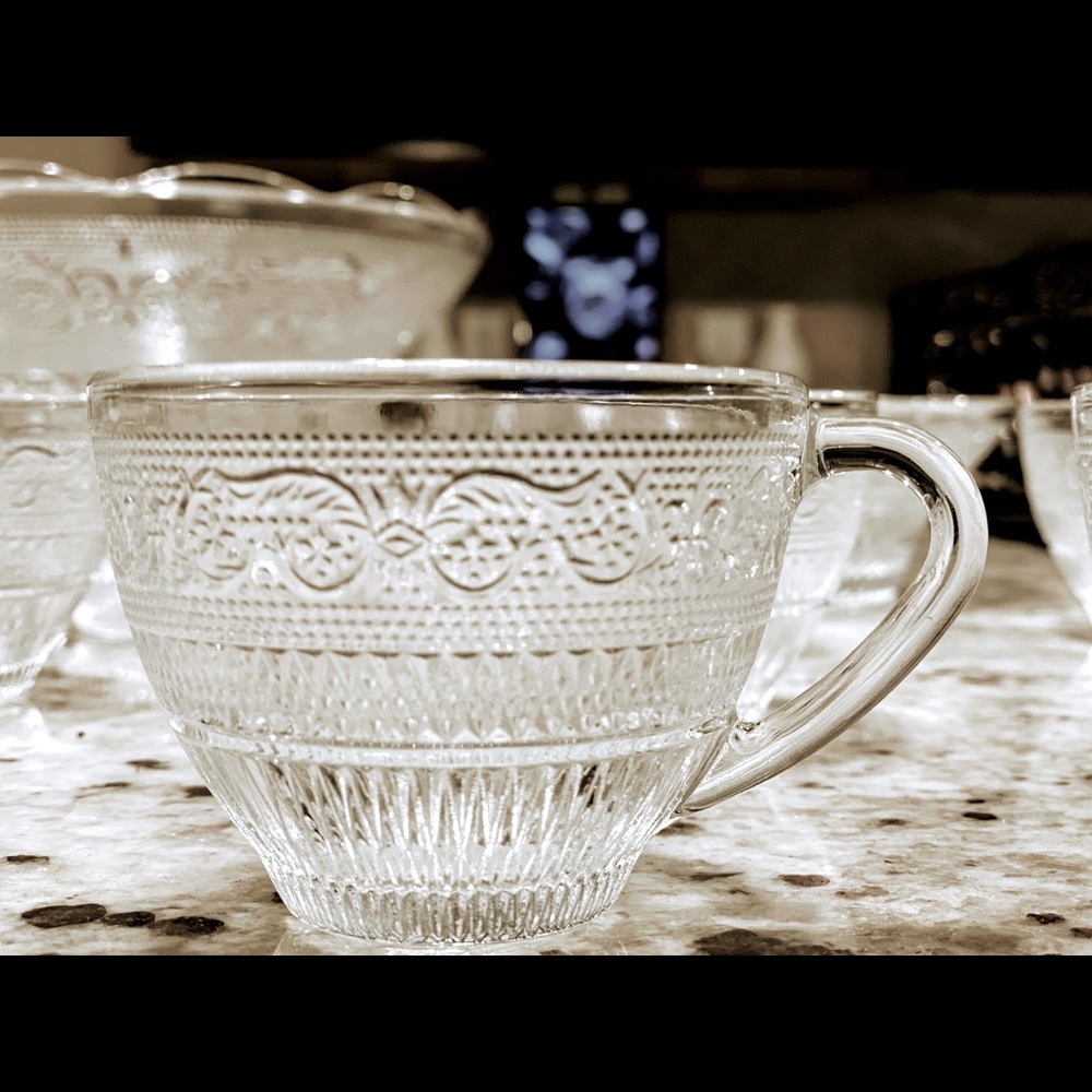 Vintage Kig-Indonesia Punch Bowl Set Cups 12 Pcs